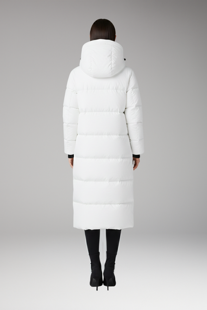 Women's Long Quilted Puffer Coat With Hood