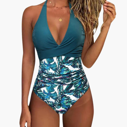 Women's Push-Up One-Piece Swimsuit Adjustable Strap
