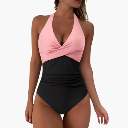 Women's Push-Up One-Piece Swimsuit Adjustable Strap