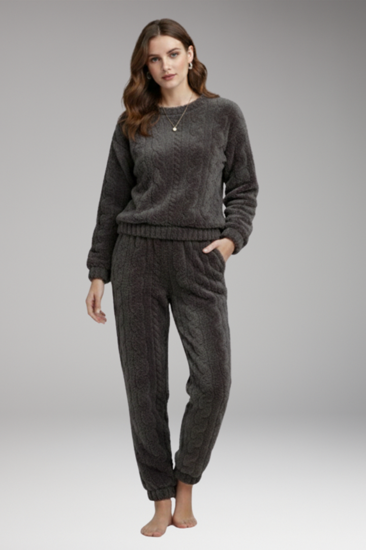Women's Pyjama Set Round Neck Cotton