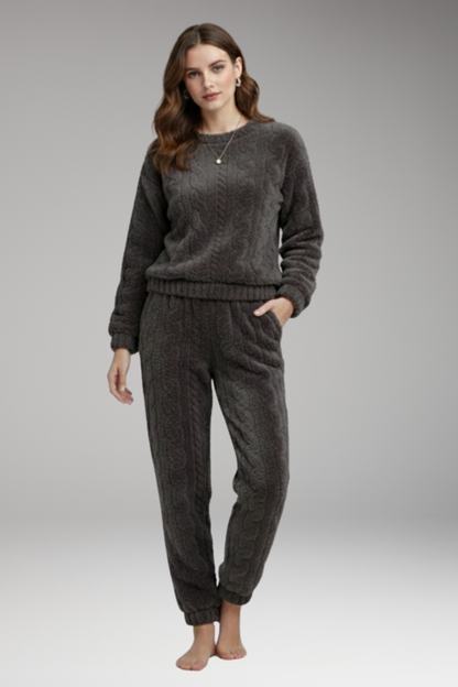 Women's Pyjama Set Round Neck Cotton