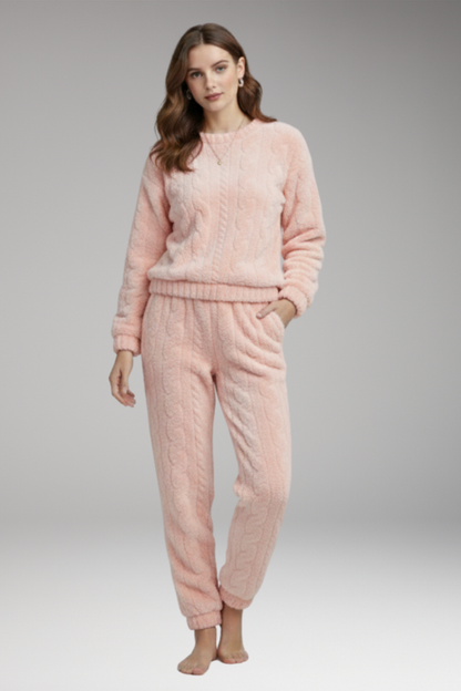 Women's Pyjama Set Round Neck Cotton