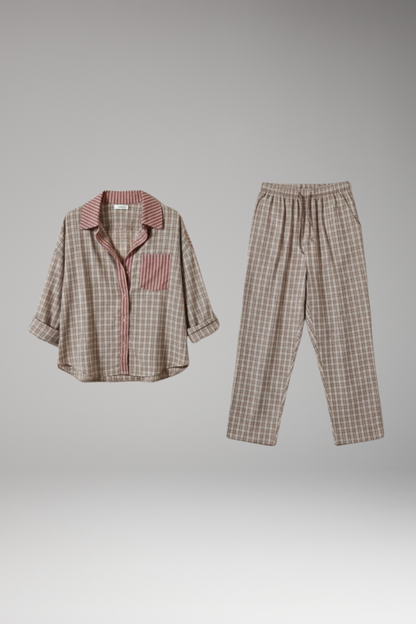 Women's Checked Flannel Pyjama - VibreMode