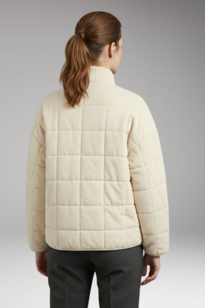 Women's Quilted Jacket Full-Length Zipper