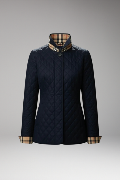 Women's Quilted Jacket Button Closure - VibreMode