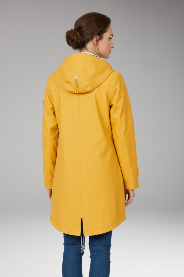 Women's Waterproof Raincoat Adjustable Hood Water-Resistant