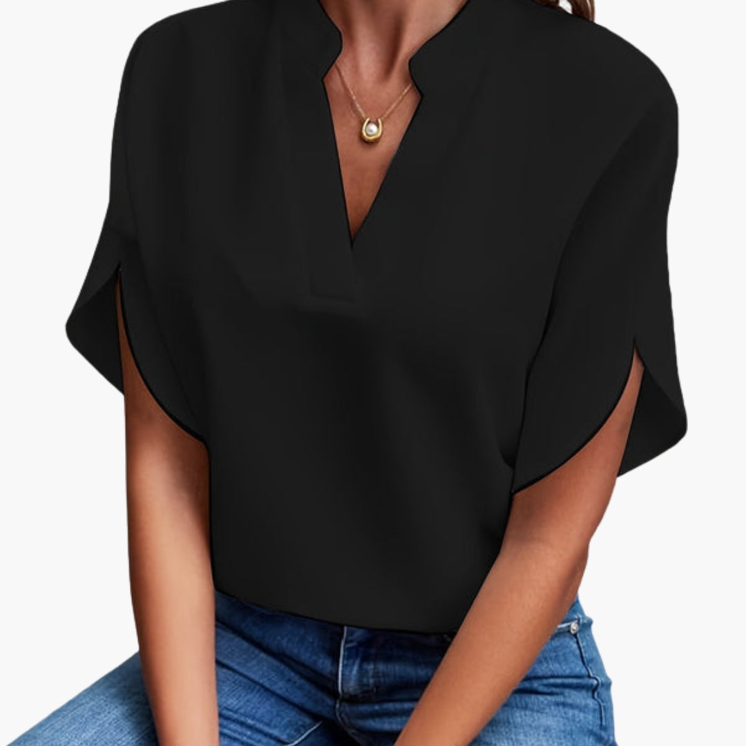Women's Long Sleeve Blouse Round Neck