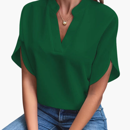 Women's Long Sleeve Blouse Round Neck