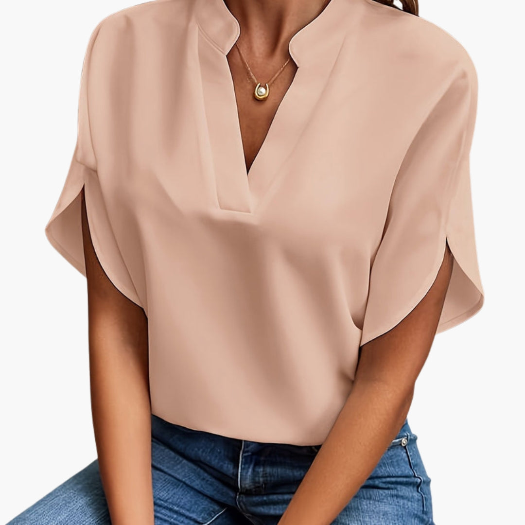Women's Long Sleeve Blouse Round Neck