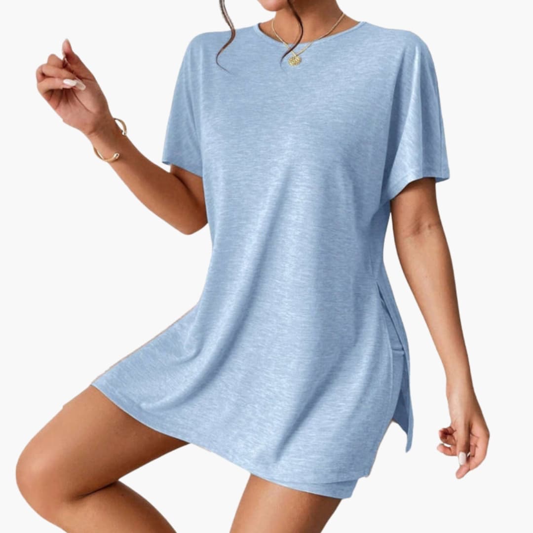 Women's Two-Piece T-Shirt Shorts Set