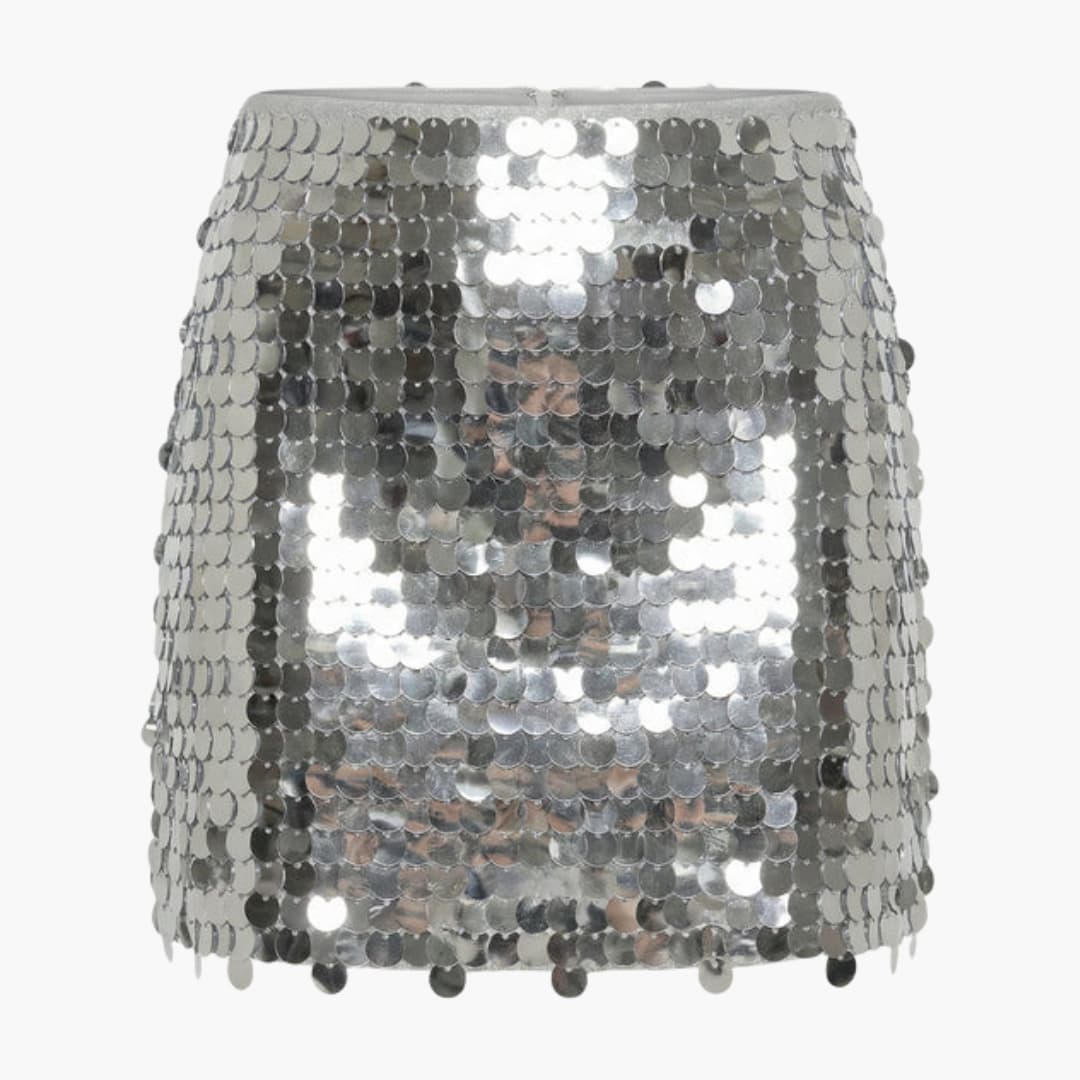 Women's Sequin Mini Skirt Elastic Waist - VibreMode
