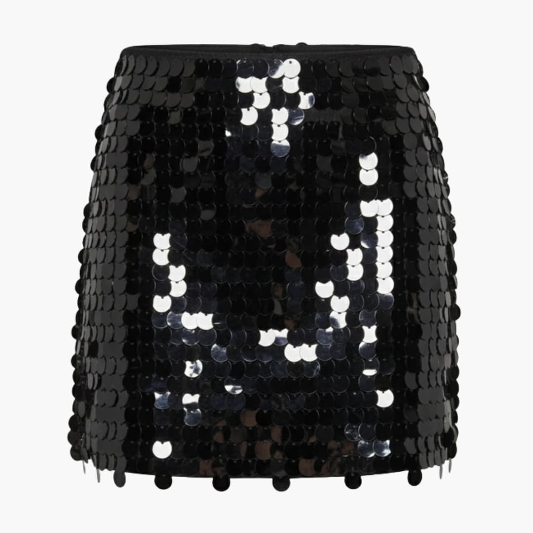 Women's Sequin Mini Skirt Elastic Waist