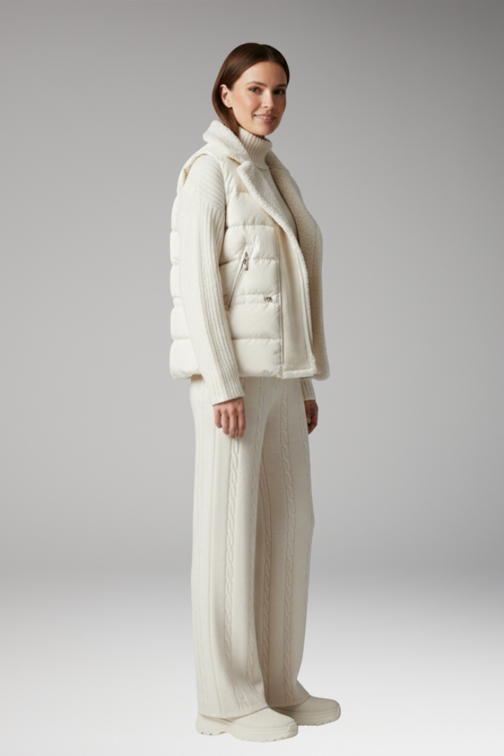 Women's Turtleneck Sweater Set Wide Leg Pants