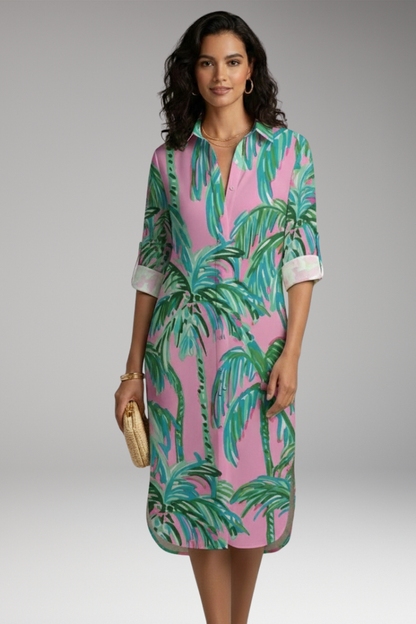 Women's Collar Button Dress Shirt