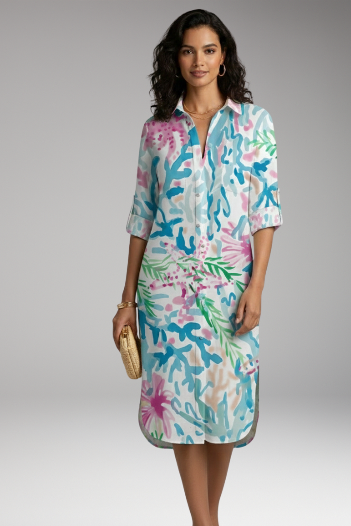 Women's Collar Button Dress Shirt