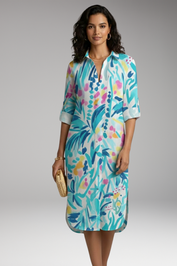 Women's Collar Button Dress Shirt