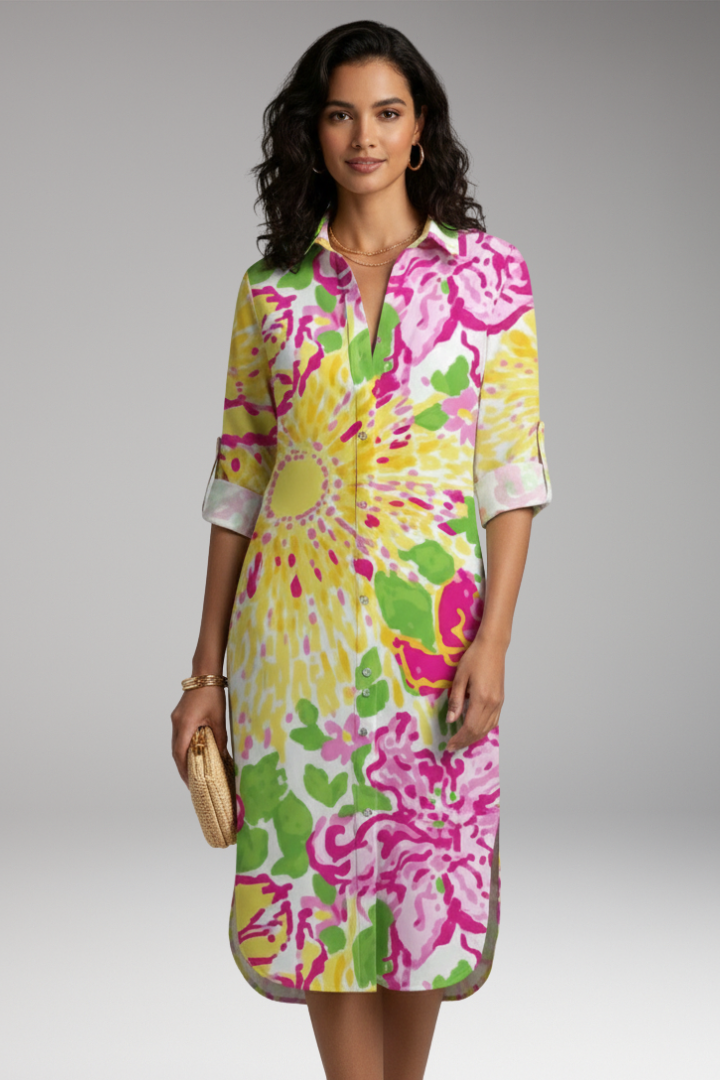 Women's Collar Button Dress Shirt