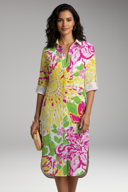 Women's Collar Button Dress Shirt