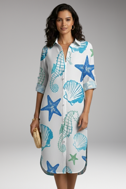 Women's Collar Button Dress Shirt