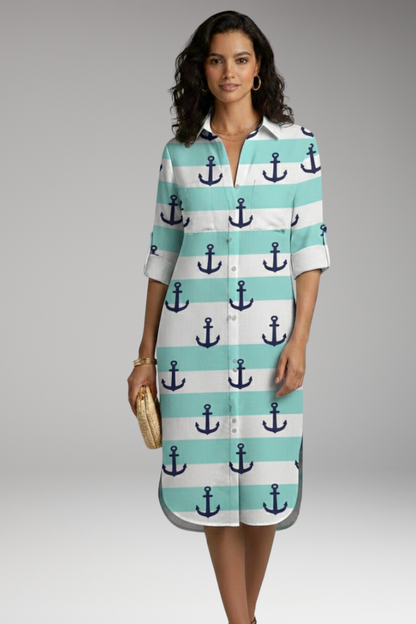 Women's Collar Button Dress Shirt