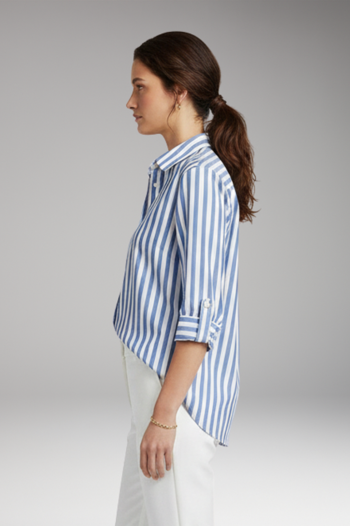 Women's Striped Button Down Shirt