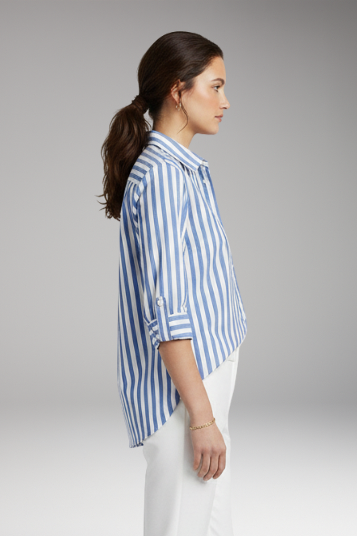Women's Striped Button Down Shirt