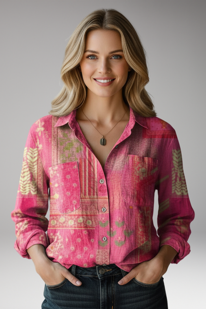 Women's Classic Collar Button Shirt