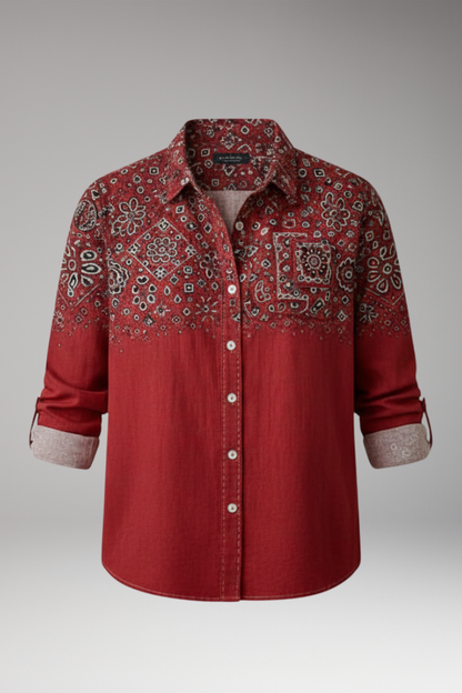 Women's Classic Collar Button Shirt - VibreMode