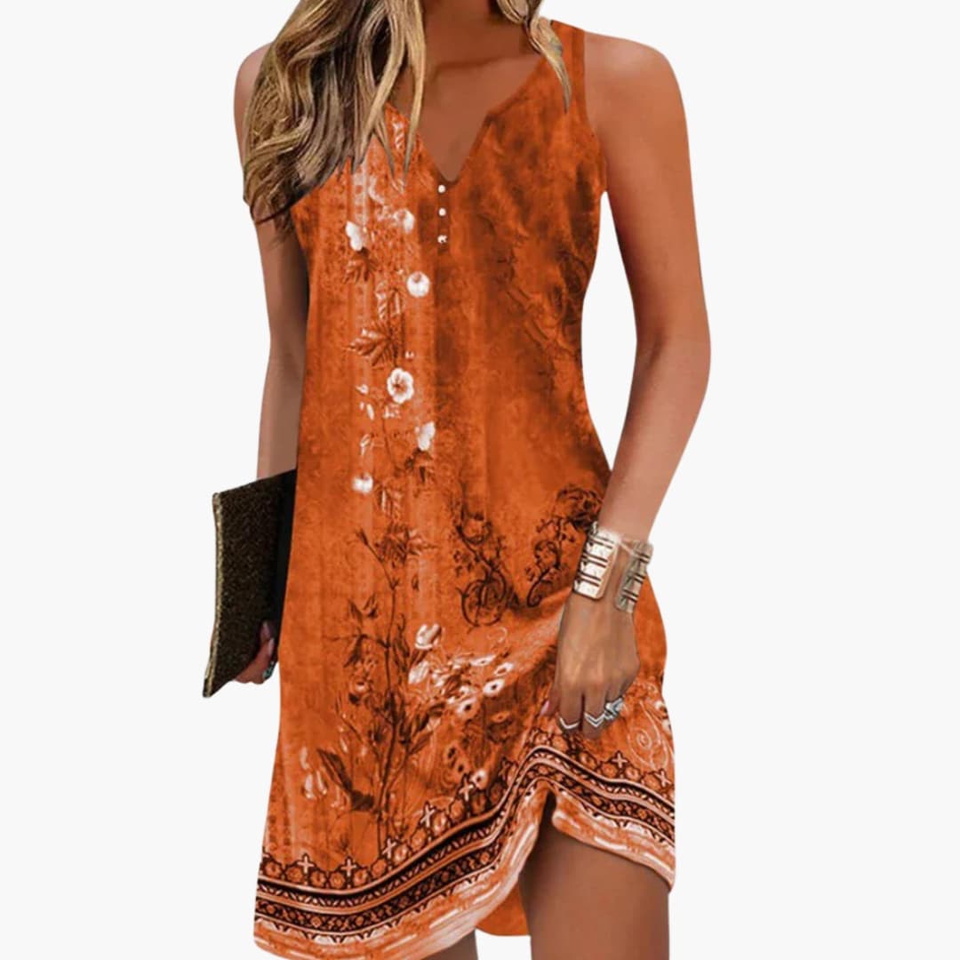 Women's Short Sleeve Dress Defined Waist