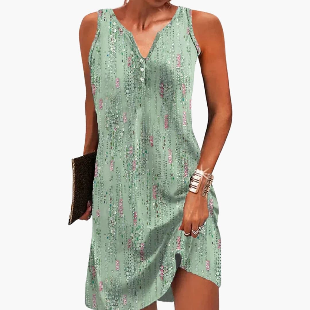 Women's Short Sleeve Dress Defined Waist