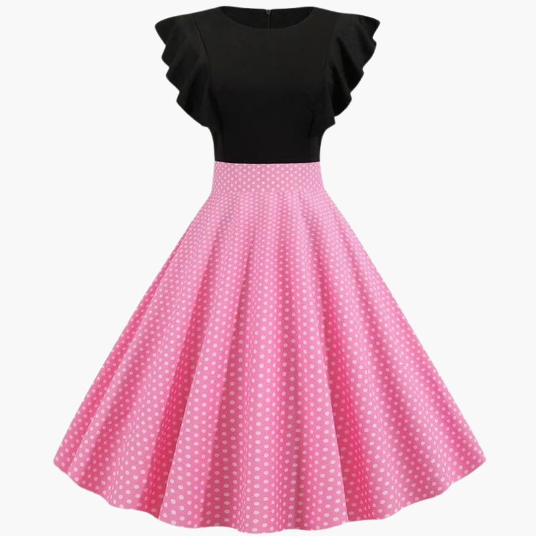 Women's Sleeveless Striped Sundress Flared Skirt