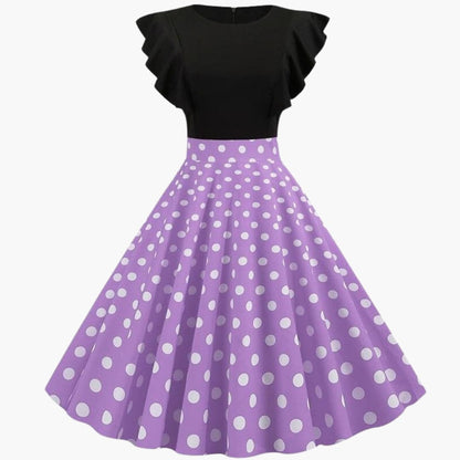 Women's Sleeveless Striped Sundress Flared Skirt