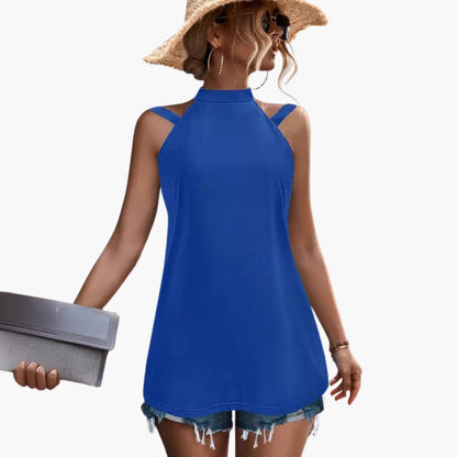 Women's Sleeveless Tunic High Neck - VibreMode