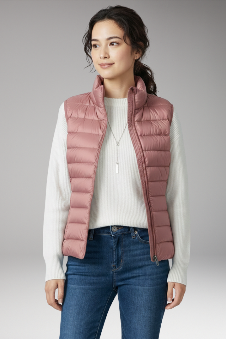 Women's Quilted Vest Sleeveless Jacket
