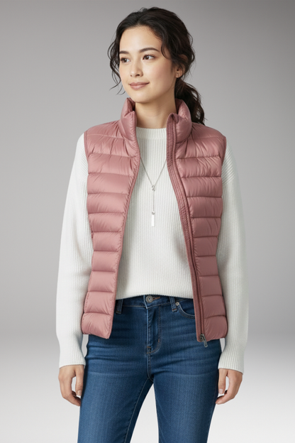 Women's Quilted Vest Sleeveless Jacket