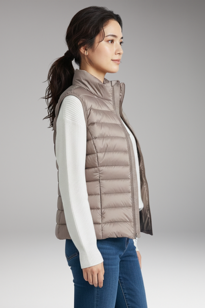 Women's Quilted Vest Sleeveless Jacket