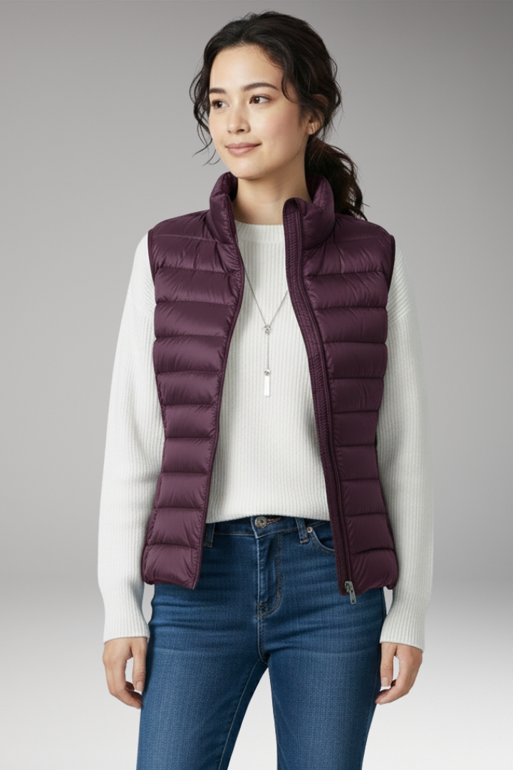Women's Quilted Vest Sleeveless Jacket