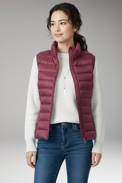 Women's Quilted Vest Sleeveless Jacket