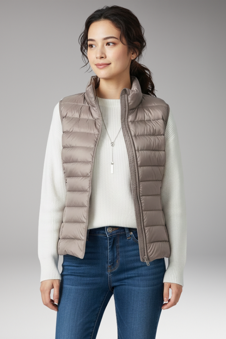Women's Quilted Vest Sleeveless Jacket
