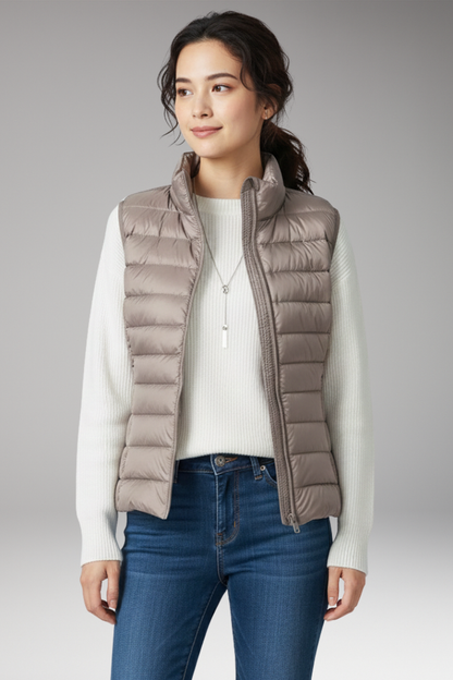 Women's Quilted Vest Sleeveless Jacket