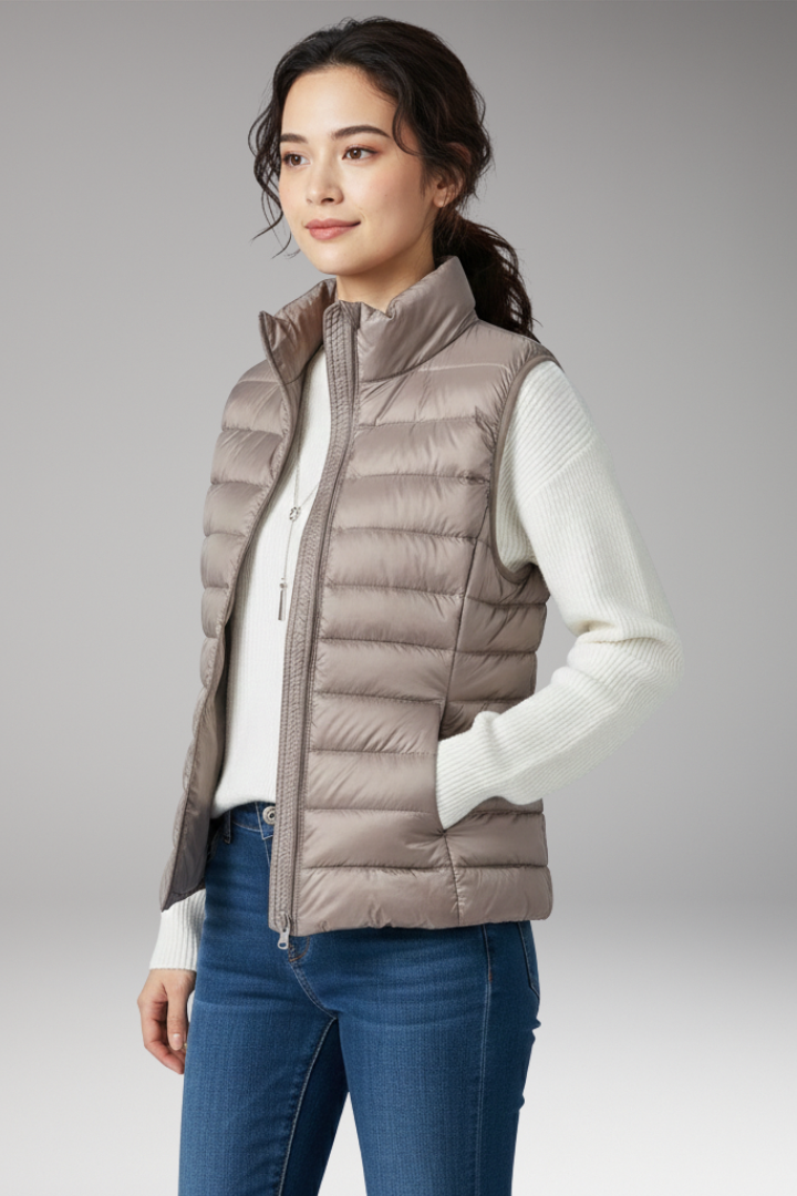 Women's Quilted Vest Sleeveless Jacket