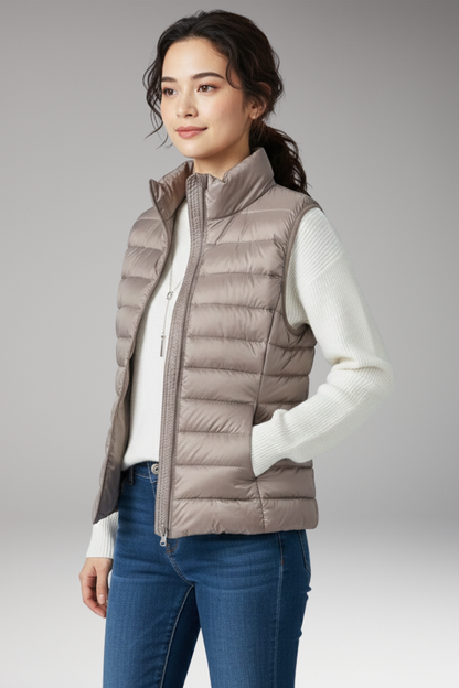 Women's Quilted Vest Sleeveless Jacket