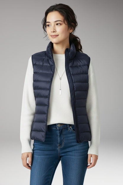 Women's Quilted Vest Sleeveless Jacket