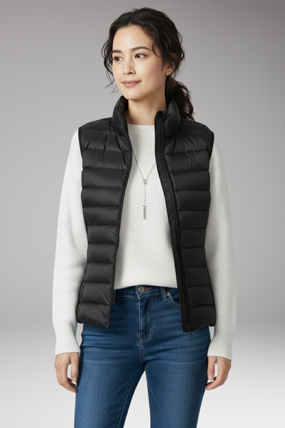 Women's Quilted Vest Sleeveless Jacket
