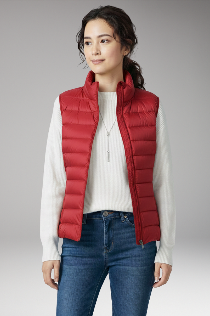 Women's Quilted Vest Sleeveless Jacket