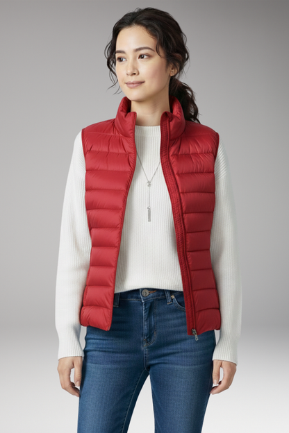 Women's Quilted Vest Sleeveless Jacket