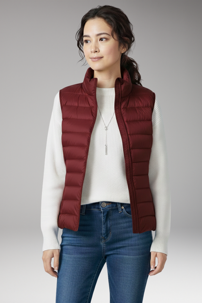 Women's Quilted Vest Sleeveless Jacket