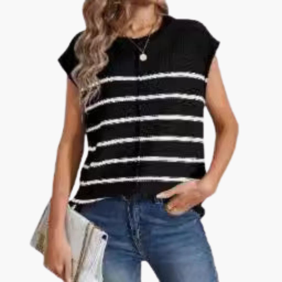 Women's Sleeveless Striped Knit