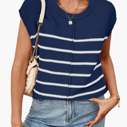 Women's Sleeveless Striped Knit
