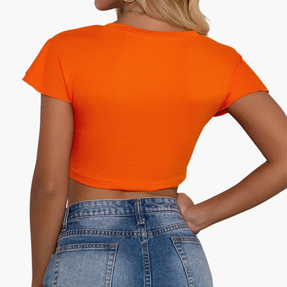 Women's Sleeveless Crop Ruffle Hem